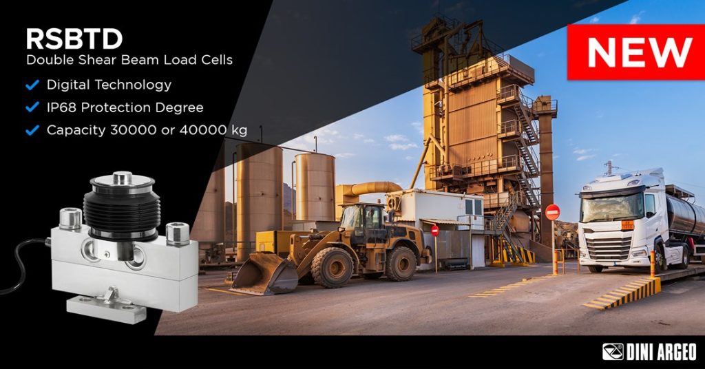 New RSBTD digital double shear beam load cells by Dini Argeo